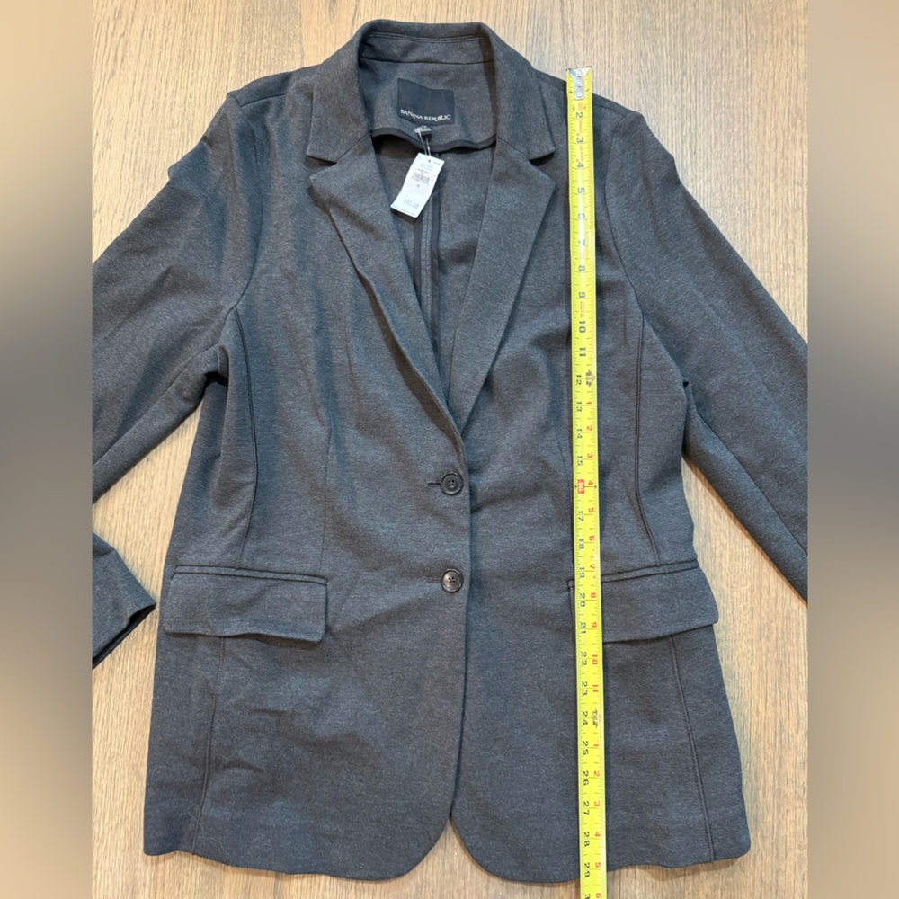NEW Banana Republic 2 Button Blazer-Gray-Size 16 - Picture 8 of 9